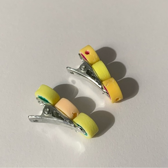 Handmade Citrus Fruit Hair Clips - Picture 6 of 7